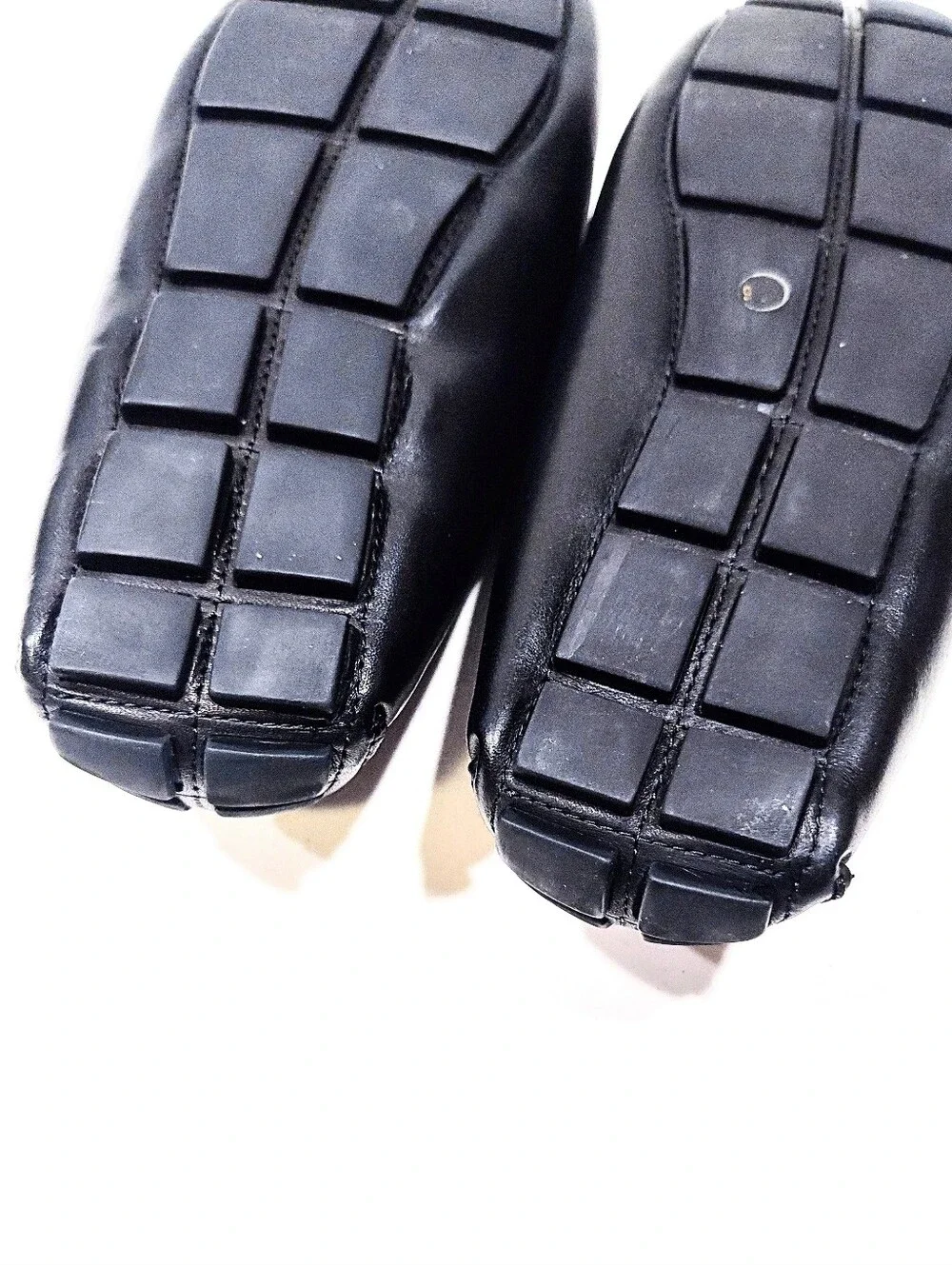 Vince Camuto Esmail Driving Moc Penny Loafers Mens 9.5 M Black Leather Shoes